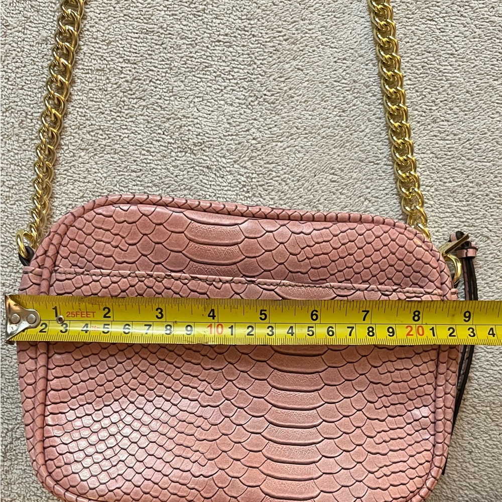 Reptile finish Dusty rose pink Crossbody Bag Liz Claiborne - Picture 13 of 13